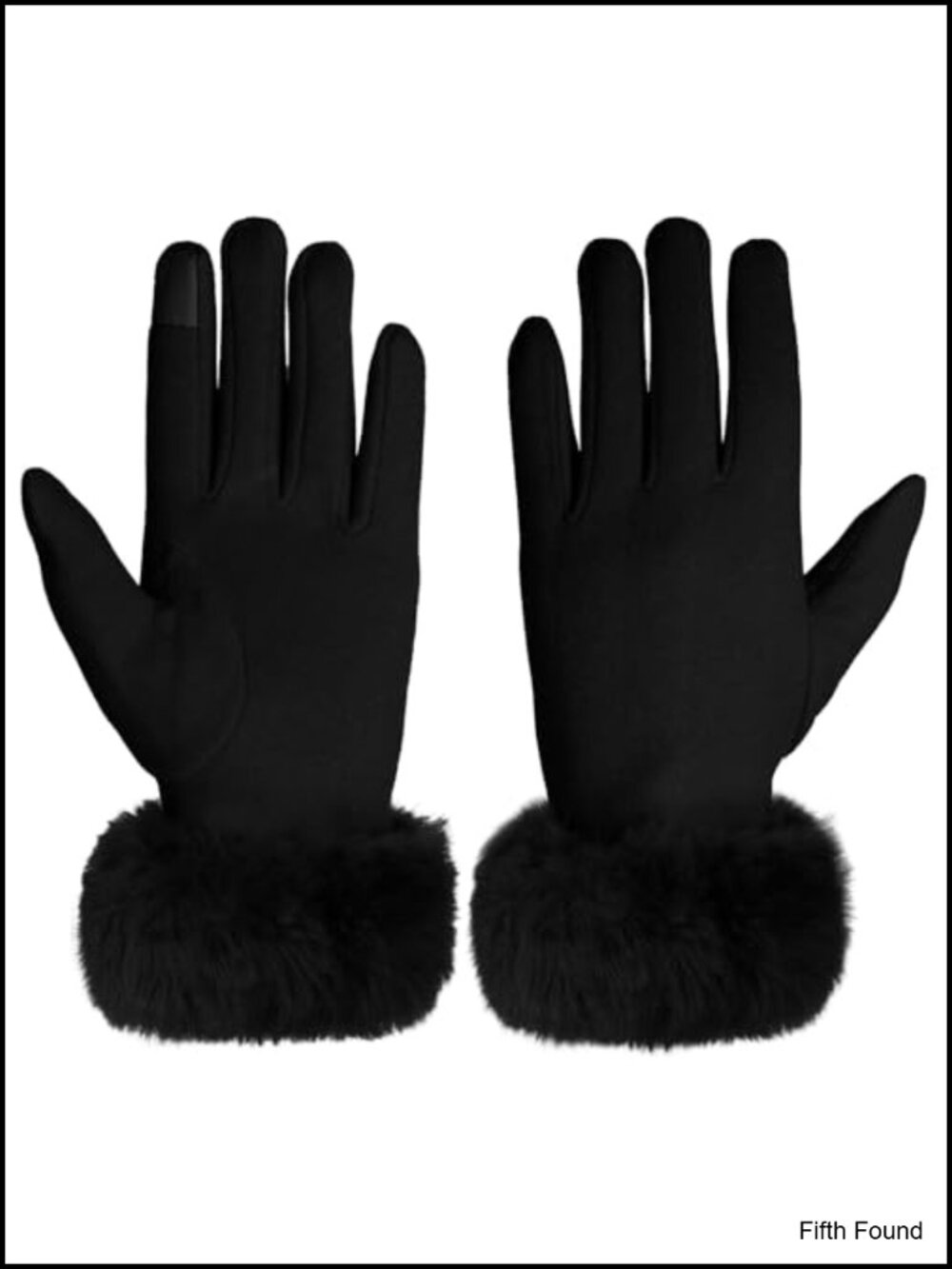Faux Fur Gloves Fuzzy Winter Touchscreen Fur Lined Cold Weather